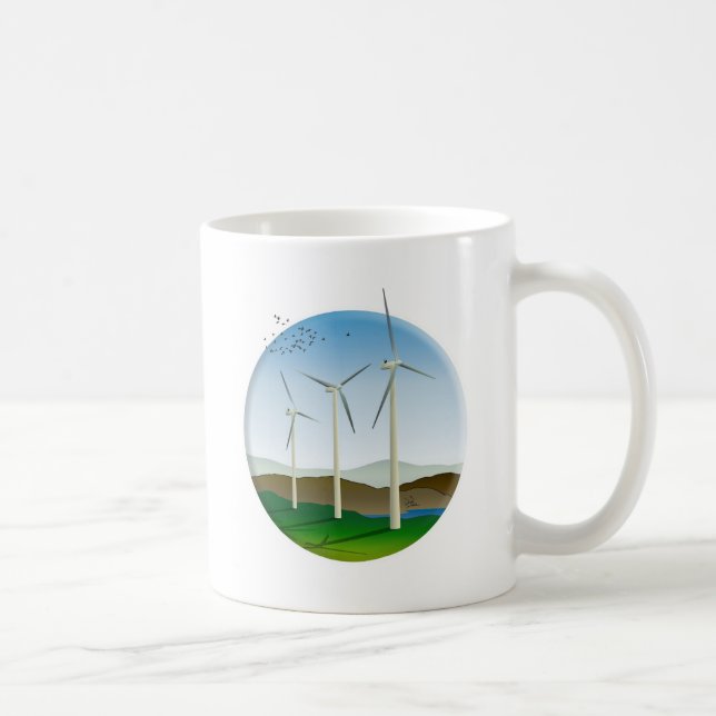 Wind Turbines Coffee Mug (Right)