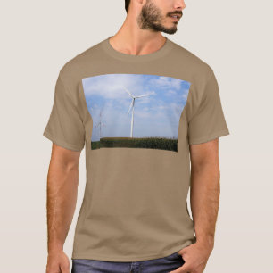 wind turbines green energy industry T-Shirt