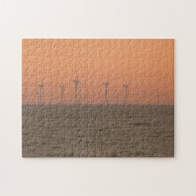 Wind Turbines of the coast of Barrow in Furness Jigsaw Puzzle (Horizontal)