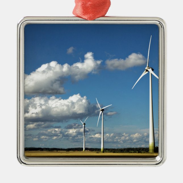 Wind turbines on the roadside metal ornament (Front)