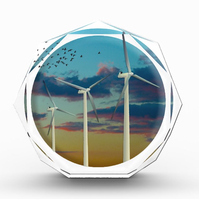 Wind Turbines Painted Sky Award (Front)