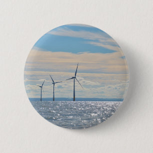 Wind Turbines Pinback Button