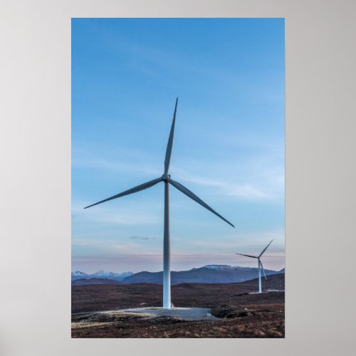 Wind Turbines PosterPrint Poster