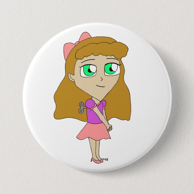 wind up chibi button (Front)