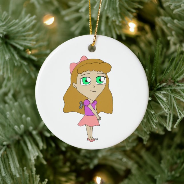 wind up chibi ceramic ornament (Tree)