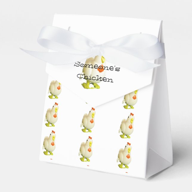 Wind Up Chicken add your name Favor Boxes (Front Side)