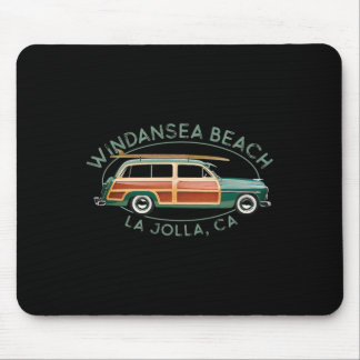 Windansea Beach, La Jolla, California Vintage Surf Mouse Pad