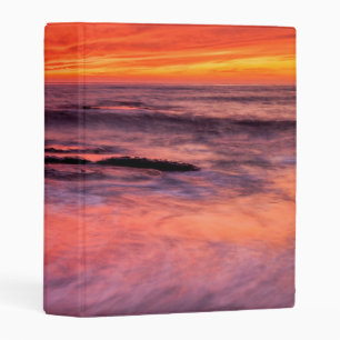 Windansea Beach Red Sunset Mini Binder