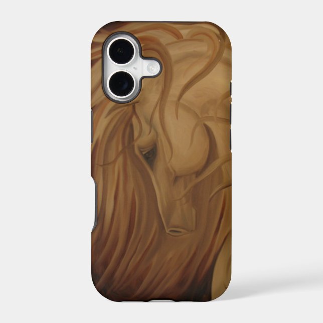 Windblown Classical Horse Iphone Case (Back)