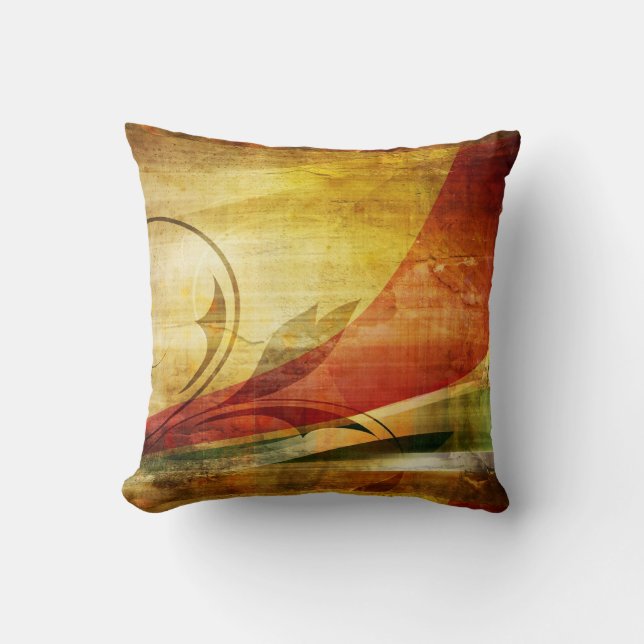 Windchime Sensation Throw Pillow (Front)