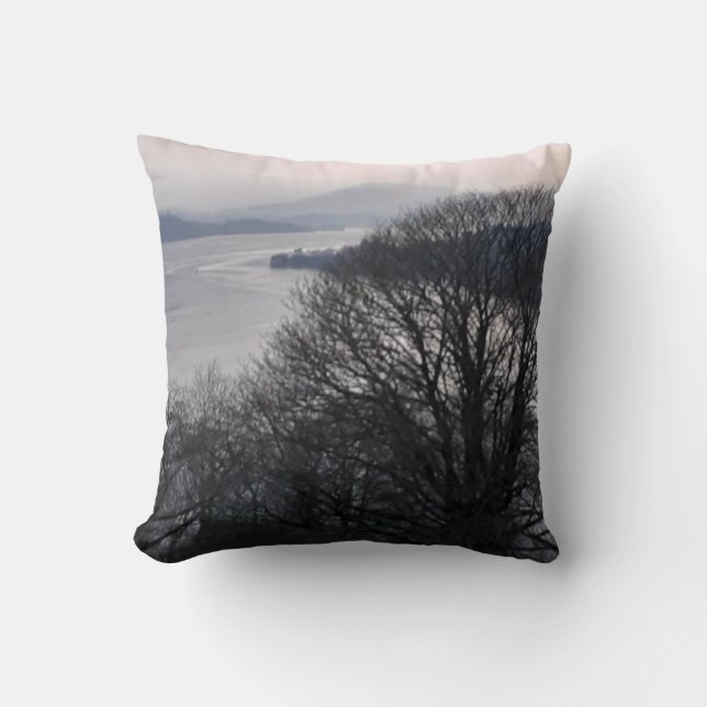 Windermere in Winter - Lake District Cushion (Front)