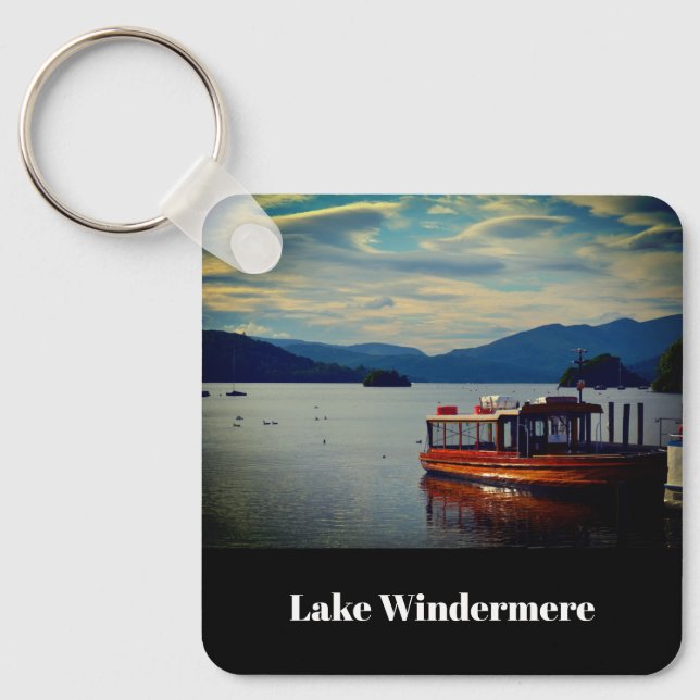 Windermere, the Lake District Landscape Photo Keychain (Front)