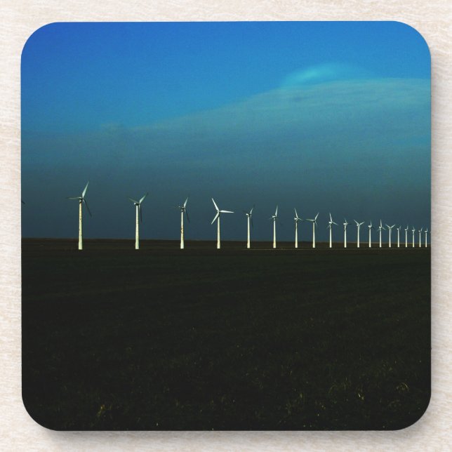 Windfarm coastercnm beverage coaster (Front)