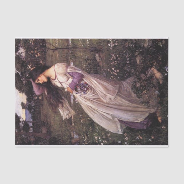 Windflowers-by John William Waterhouse Decoupage Tissue Paper (Front)