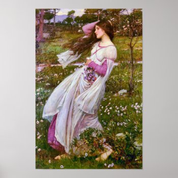 Windflowers By John William Waterhouse Poster by LeAnnS123 at Zazzle