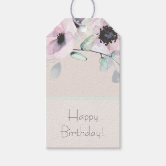Windflowers Customizable Gift Tag