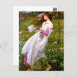 Windflowers Windswept John William Waterhouse Postcard