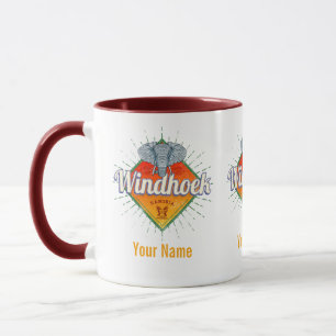 Windhoek Namibia Retro Elephant Vintage Africa Mug