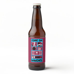 Windies Cricket West Indies Test Cricket  Beer Bottle Label