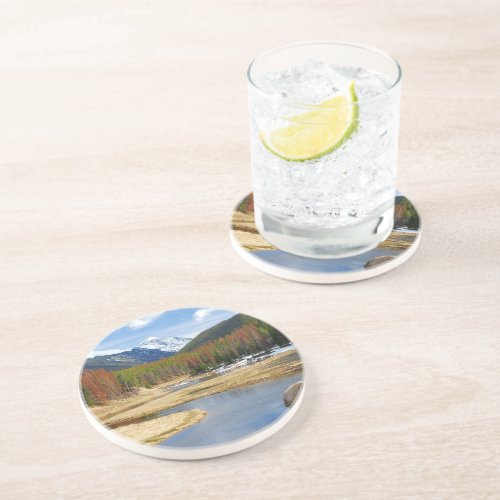 Winding Colorado River With Mountains and Pines Coaster