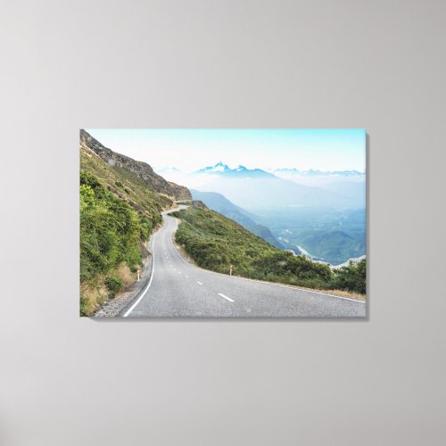 Winding Mountain Road  Olympic National Park Canvas Print