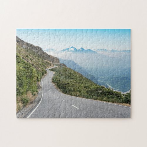 Winding Mountain Road  Olympic National Park Jigsaw Puzzle