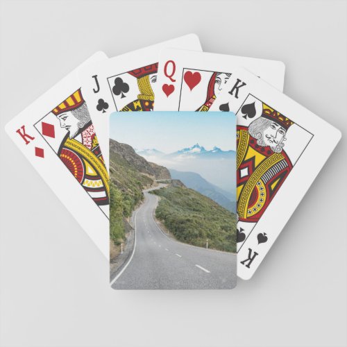 Winding Mountain Road  Olympic National Park Playing Cards