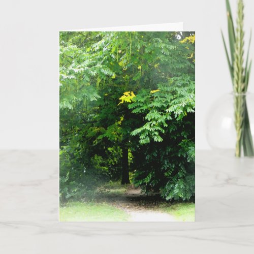 Winding Path in a Derby Park Greeting Card
