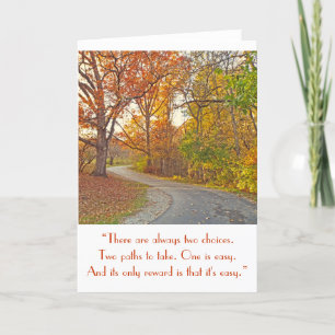 "WINDING PATH THROUGH WOODS" CARD