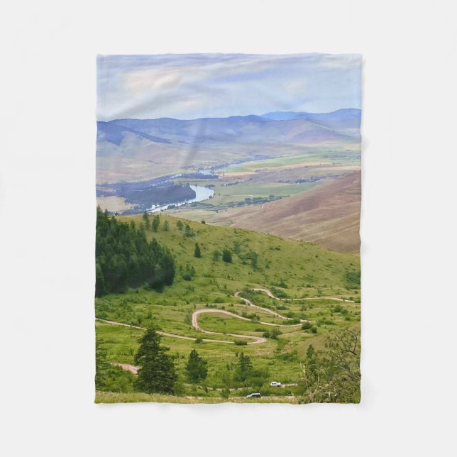 Winding Road Fleece Blanket (Front)