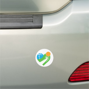 Winding Road Nature Heart Car Magnet