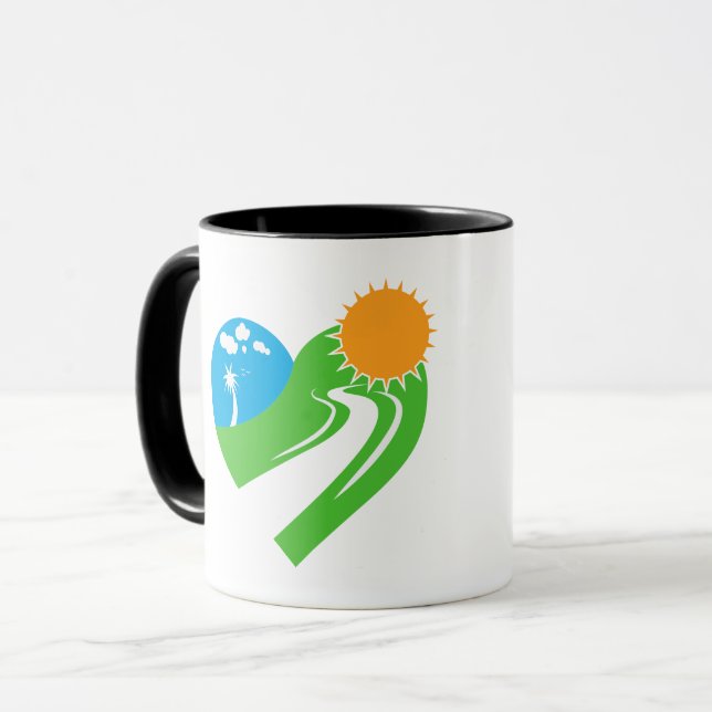 Winding Road Nature Heart Mug (Front Left)