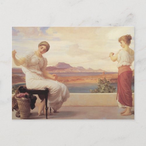 Winding the Skein _ Lord Frederick Leighton Postcard