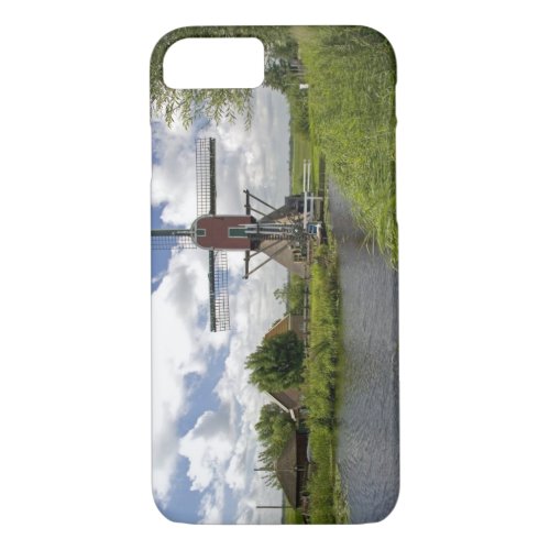 Windmill along a canal east of Leiden in the iPhone 87 Case