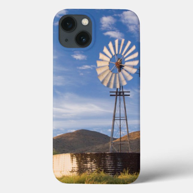 Windmill And Dam In The Karoo At Sunrise Case-Mate iPhone Case (Back)