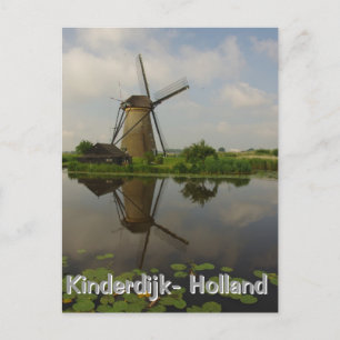 Windmill at Kinderdijk Postcard