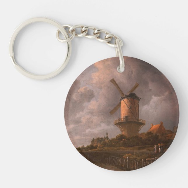 Windmill at Wijk bij Duurstede: Keychain (Front)