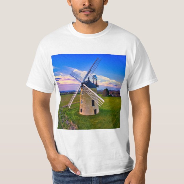 Windmill Blue Sky T-Shirt (Front)