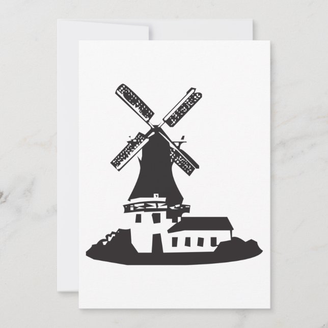 Windmill Building Invitation (Front)