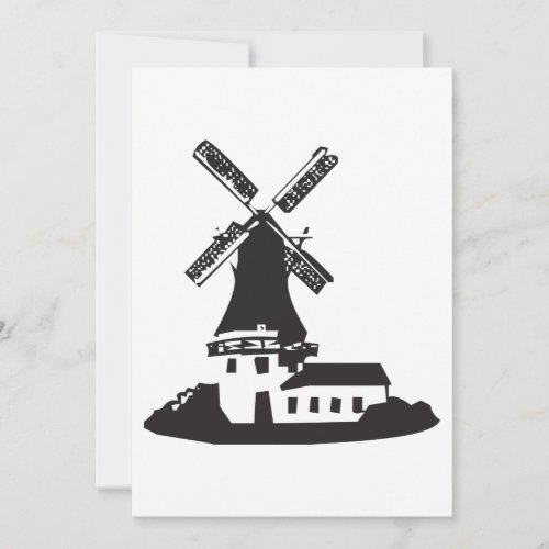 Windmill Building Invitation