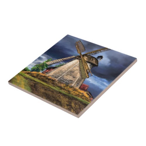 Windmill Ceramic Tile Netherlands _ Painting