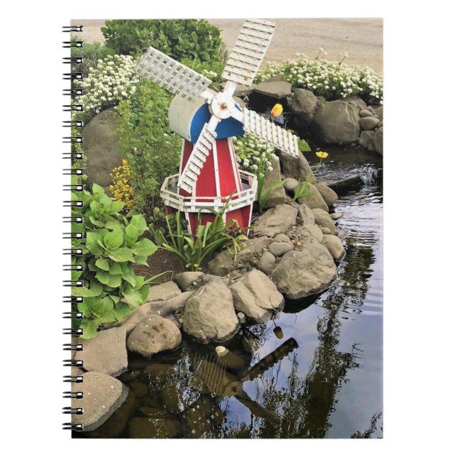 Windmill Garden Decor Notebook (Front)