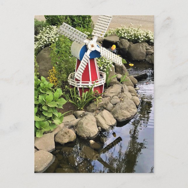 Windmill Garden Decor Postcard (Front)