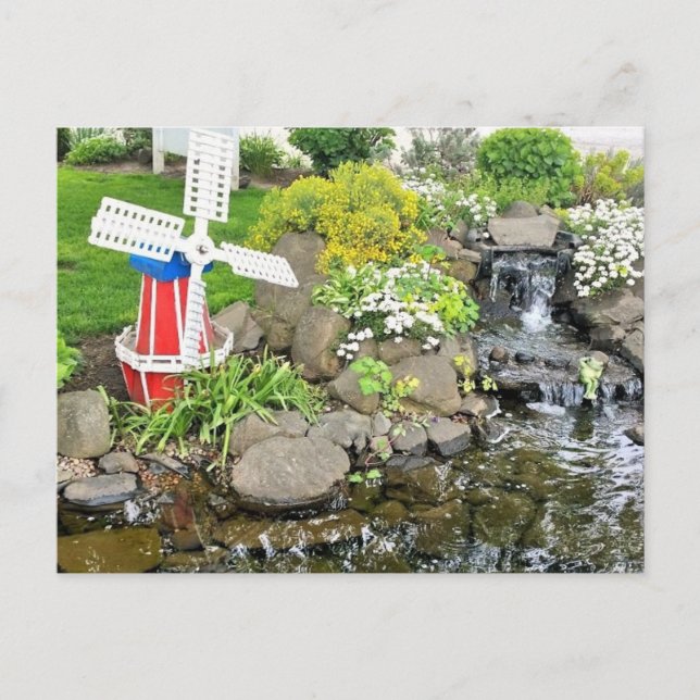Windmill Garden Decor Postcard (Front)
