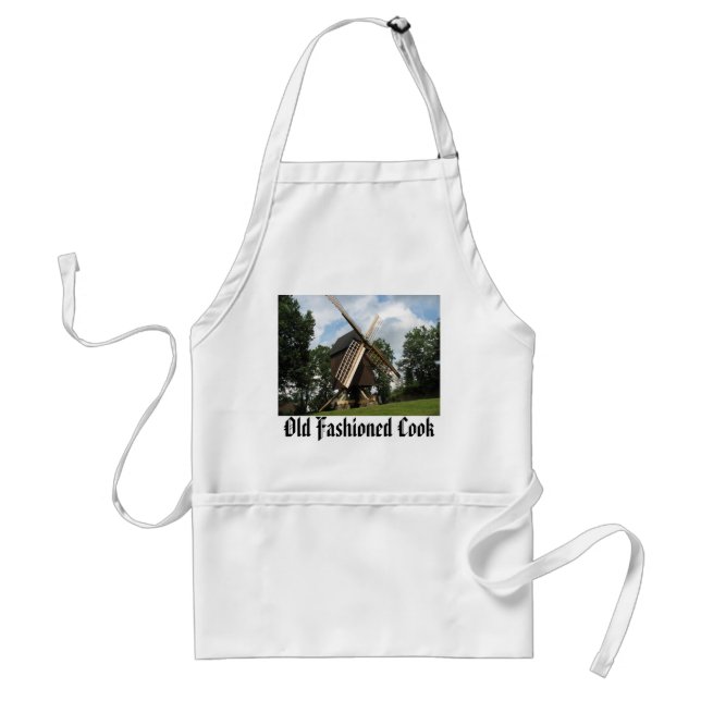 Windmill Gourmet Apron-Old Fashioned Cook Adult Apron (Front)