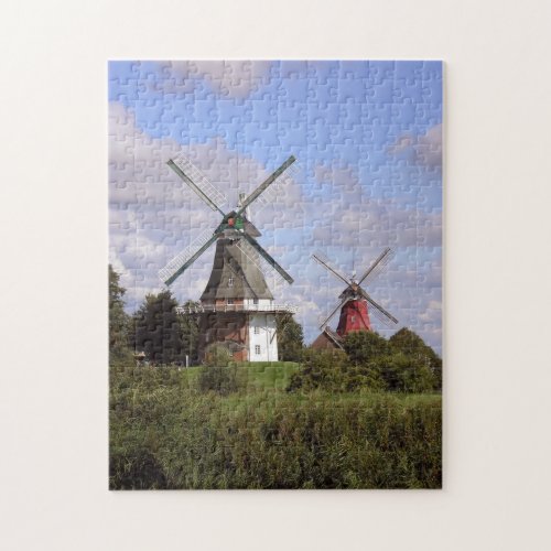 Windmill Greetsiel North Sea Northern Germany Jigs Jigsaw Puzzle