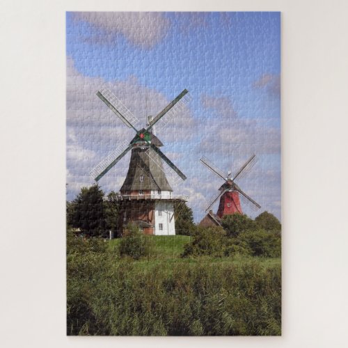 Windmill Greetsiel North Sea Northern Germany Jigsaw Puzzle