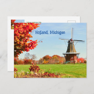 WINDMILL, HOLLAND, MICHIGAN USA POSTCARD