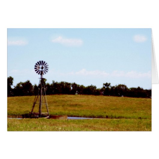 Windmill In Field Cards (Front Horizontal)