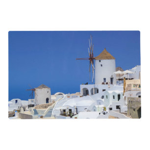 Windmill in Oia, Santorini, Greece Placemat